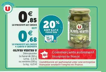 U Express Olives Vertes U offre
