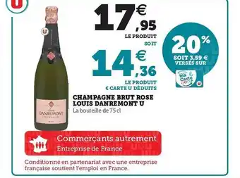U Express Champagne Brut Rose Louis Danremont U offre