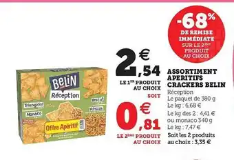 U Express Assortiment Apéritifs Crackers Belin offre