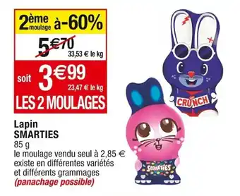 Cora x Carrefour Lapin SMARTIES offre