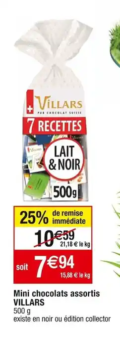 Cora x Carrefour Mini chocolats assortis VILLARS offre