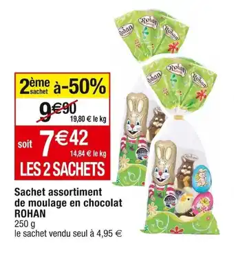 Cora x Carrefour Sachet assortiment de moulage en chocolat ROHAN offre