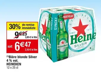Bière blonde silver 4% vol. HEINEKEN