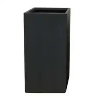 Truffaut - colonne carrée en fibre d'argile, anthracite l. 40 x h. 80 cm