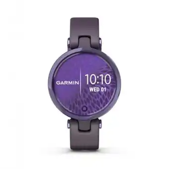 Montre connecté femme garmin lily, sport 010-02384-12 - bracelet silicone mauve