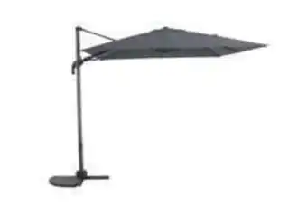 Truffaut Parasol déporté samos anthracite en aluminium 2.5x2.5m offre