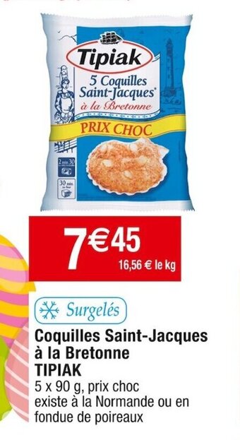 Coquilles saint-jacques à la bretonne TIPIAK