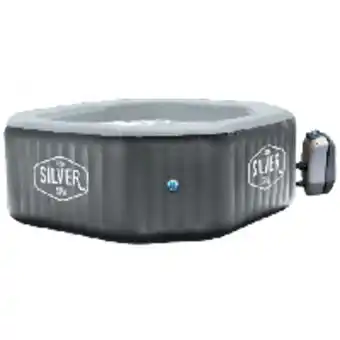 Spa gonflable octogonal netspa silver 6 personnes