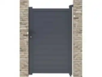 E.Leclerc Brico Portillon aluminium "marc" - 101.2 x 155.9 cm - gris offre
