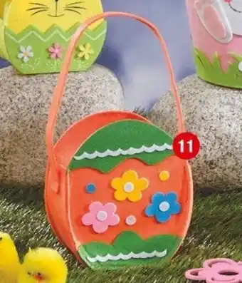 Panier Ćuf-fleur en feutrine