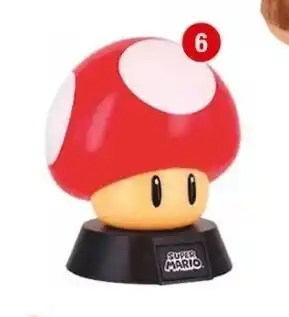 Lampe veilleuse super mario bros : champignon