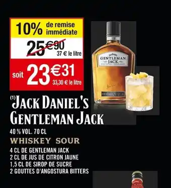 Cora x Carrefour Jack daniel's gentleman jack offre