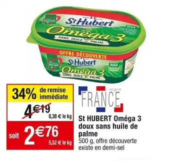 St hubert oméga 3 doux sans huile de palme