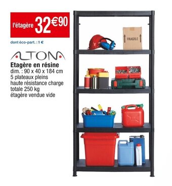 Etagère en résine