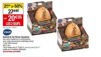 Cora x Carrefour Switch & go dinos surprise offre