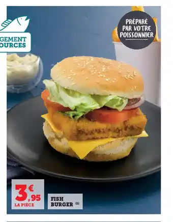 Super U Fish burger offre