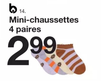 Zeeman Mini-chaussettes offre
