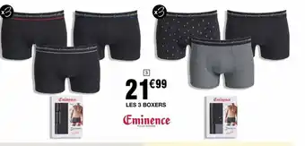 Cora x Carrefour Les 3 boxers offre
