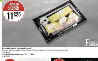 Assiette fromagere savoie et dauphine