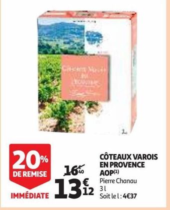 Auchan Supermarché Côteaux varois en provence aop offre