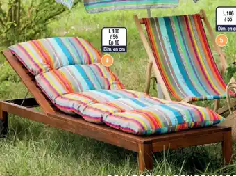 Cora x Carrefour Coussin bain de soleil floconné paraguay offre