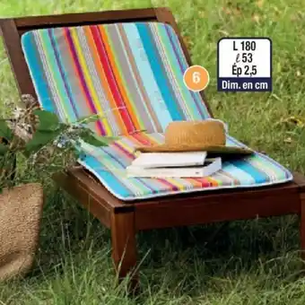 Cora x Carrefour Coussin bain de soleil paraguay offre