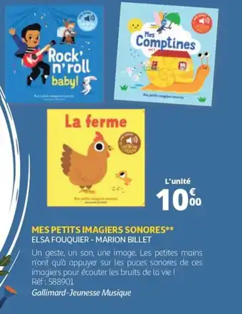 Auchan Mes petits imagiers sonores offre