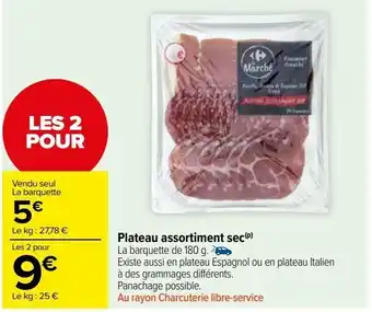 Carrefour Market Planteau assortiment sec offre