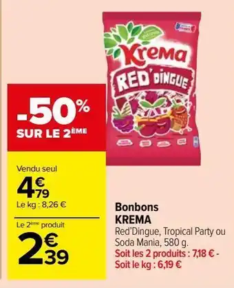 Carrefour Market Bonbons krema offre