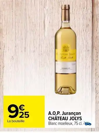 A.o.p. jurançon chateau jolys