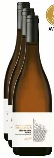 Auchan Côtes du rhône villages aop 2021 offre