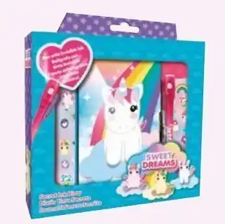 Auchan Kit journal intime licorne offre