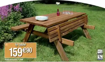 Table de jardin