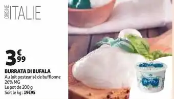 Auchan Supermarché Burrata di bufala offre