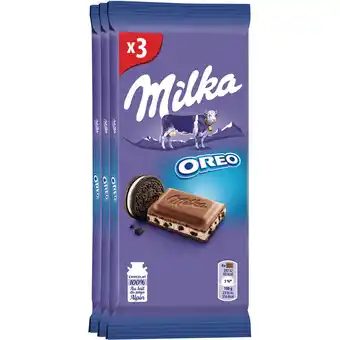 Auchan Tablettes de chocolat oréo milka offre