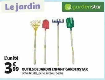 Auchan Supermarché Outils de jardin enfant gardenstar offre