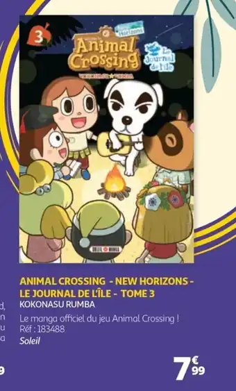 Auchan Animal crossing new horizons le journal de l'Ile tome 3 offre
