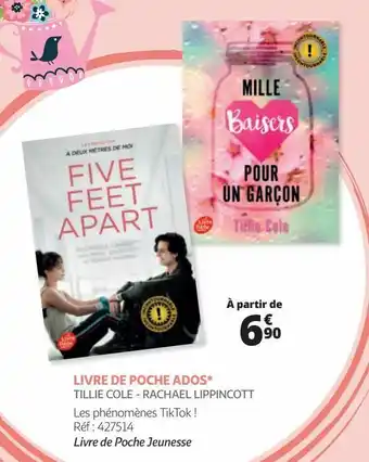 Auchan Livre de poche ados tillie cole - rachael lippincott offre