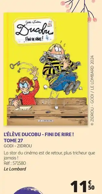 L'élève ducobu - fini de rire ! tome 27 godi - zidrou