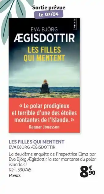 Auchan Les filles qui mentent eva björg ægisdottir offre