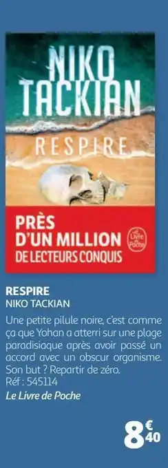 Auchan Respire niko tackian offre