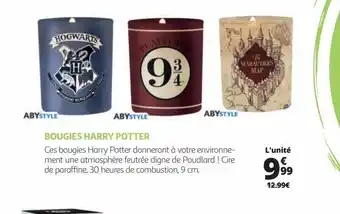 Auchan Bougies harry potter offre