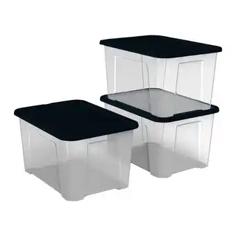 Lot de 3 boĂźtes de rangement