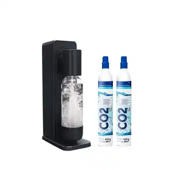Carrefour Carrefour pack machine à gazéifier + 2 cylindres offre