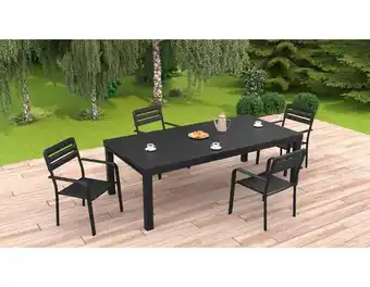 Brico Dépôt Table extensible aluminium l.200-300 x l.100 cm offre