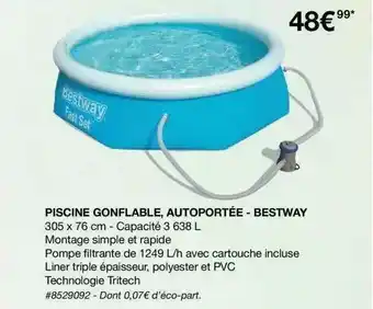 Costco Piscine Gonflable, Autoportée - Bestway offre