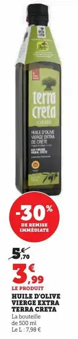 U Express Huile d'olive vierge extra terra creta offre