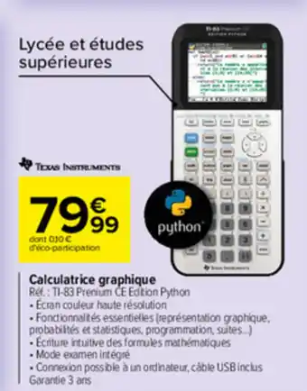 Carrefour Calculatrice graphique offre