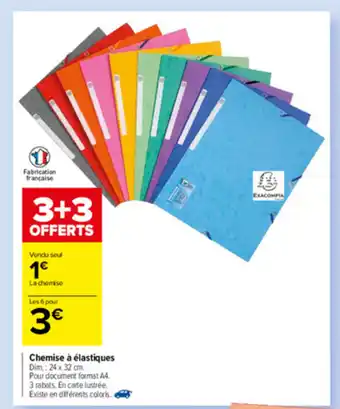 Carrefour Chemise à élastiques offre