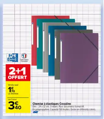 Carrefour Chemise à élastiques crossline offre